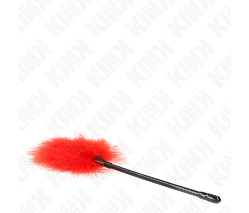 KINK - PLUMAS PARA COSQUILLAS ROJO USADO PARA EL KIT BONDAGE 27 CM