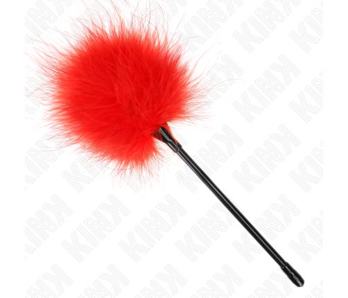 KINK - PLUMAS PARA COSQUILLAS ROJO USADO PARA EL KIT BONDAGE 27 CM