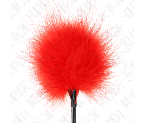KINK - PLUMAS PARA COSQUILLAS ROJO USADO PARA EL KIT BONDAGE 27 CM