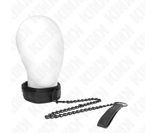 KINK - NEOPRENE BONDAGE COLLAR MODEL 2 WITH BELT 78 CM ADJUSTABLE 37.5 X 49.5 CM