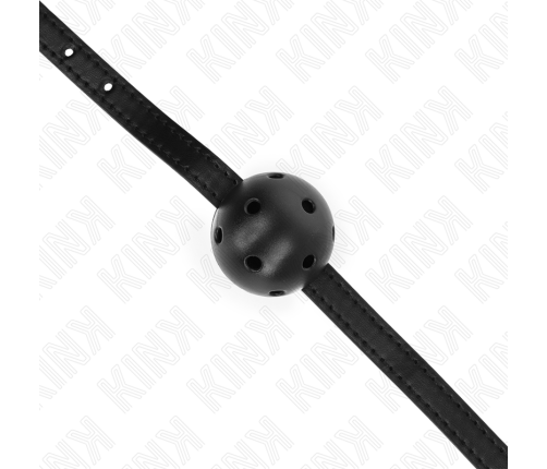 KINK - SIMPLICITY BLACK BREATHABLE BALL 4.5 CM GAG 62 x 1.5 CM