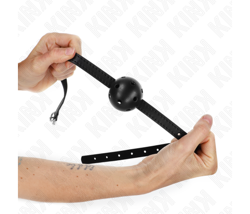 KINK - SIMPLICITY BLACK BREATHABLE BALL 4.5 CM GAG 62 x 1.5 CM