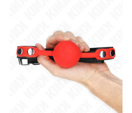 KINK - RED SILICONE BALL 4 CM GAG 60 x 2 CM