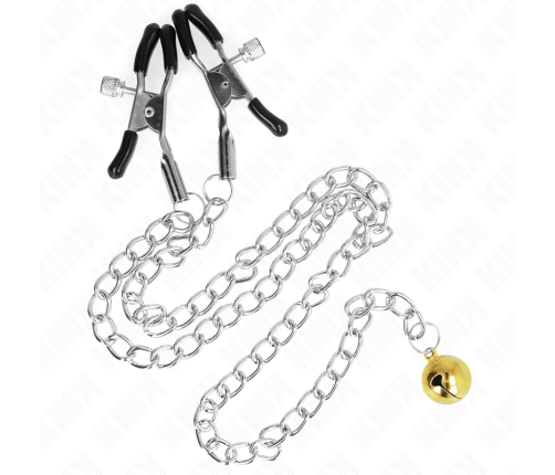 KINK - CHAIN NIPPLE CLAMPS WITH BELL 30 CM
