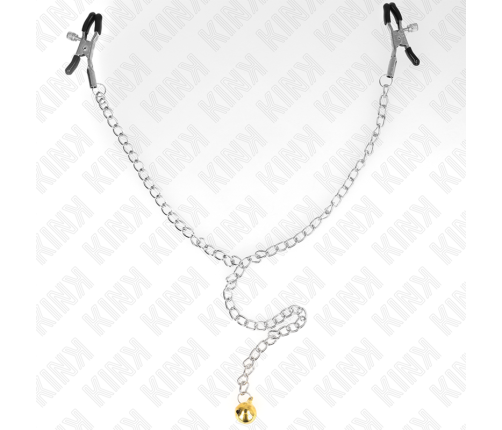 KINK - CHAIN NIPPLE CLAMPS WITH BELL 30 CM