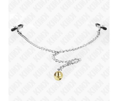 KINK - CHAIN NIPPLE CLAMPS WITH BELL 30 CM