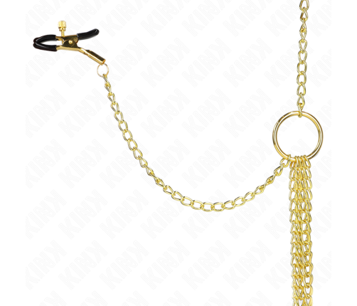 KINK - 4 NIPPLE AND CLIT CLAMPS ADJUSTABLE GOLD