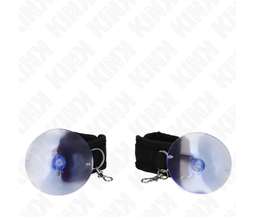 KINK - MUÑEQUERAS CON VENTOSA NEGRO AJUSTABLE 29-40 CM X 5 CM