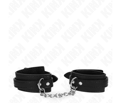 KINK - SNAKE PATTERN WRIST RESTRAINTS BLACK ADJUSTABLE 20-28 CM X 5.4 CM