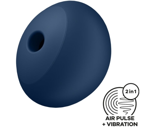 SATISFYER - AIR POWER 4 STIMULATOR & VIBRATOR 12 VIBRATIONS BLUE
