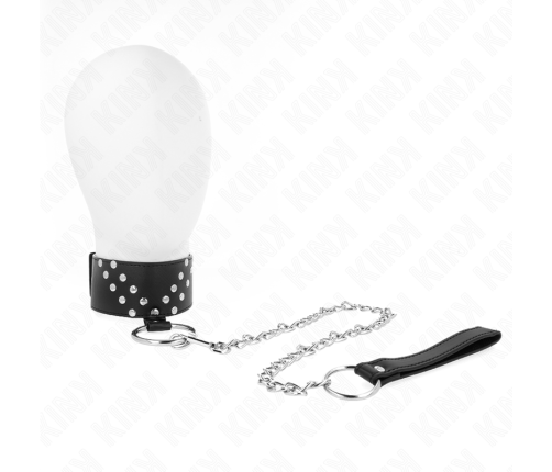 KINK - NECKLACE WITH BELT 65 CM WITH V RIVET ADJUSTABLE 36-43 CM X 5 CM