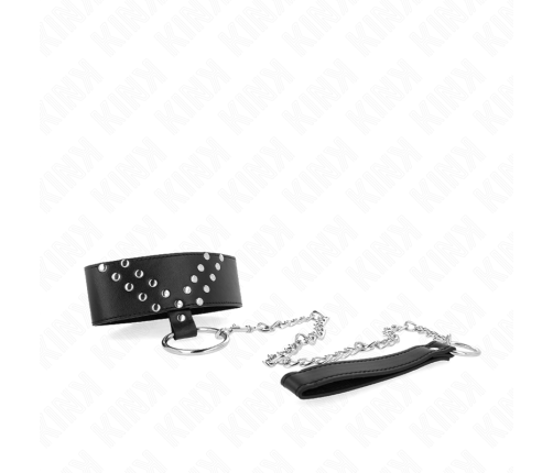 KINK - NECKLACE WITH BELT 65 CM WITH V RIVET ADJUSTABLE 36-43 CM X 5 CM