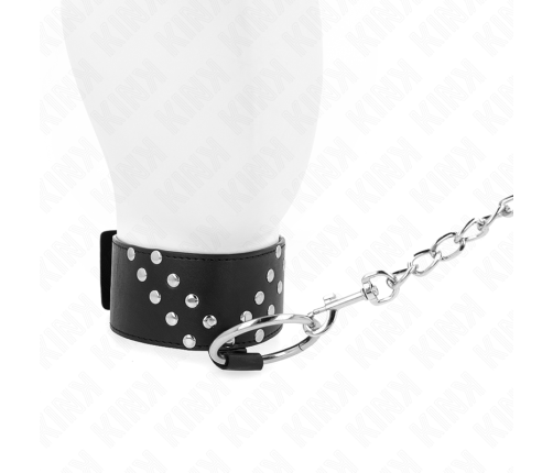 KINK - NECKLACE WITH BELT 65 CM WITH V RIVET ADJUSTABLE 36-43 CM X 5 CM