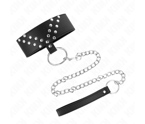 KINK - NECKLACE WITH BELT 65 CM WITH V RIVET ADJUSTABLE 36-43 CM X 5 CM