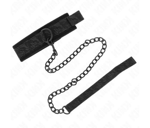 KINK - BASIC MODEL COLLAR WITH LEASH 77 CM MODEL 5 AJUSTABLE 34-54 CM X 5 CM