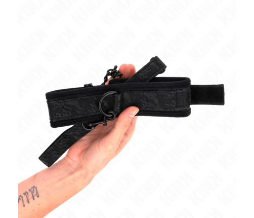 KINK - BASIC MODEL COLLAR WITH LEASH 77 CM MODEL 5 AJUSTABLE 34-54 CM X 5 CM