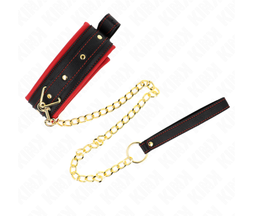 KINK - COLLAR WITH PLAIN FABRIC LEASH ADJUSTABLE 33-48 CM X 5.7 CM