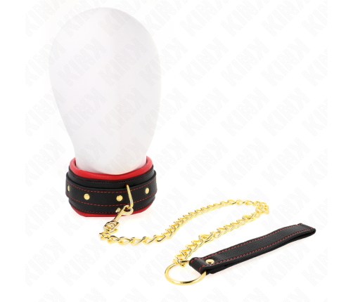 KINK - COLLAR WITH PLAIN FABRIC LEASH ADJUSTABLE 33-48 CM X 5.7 CM