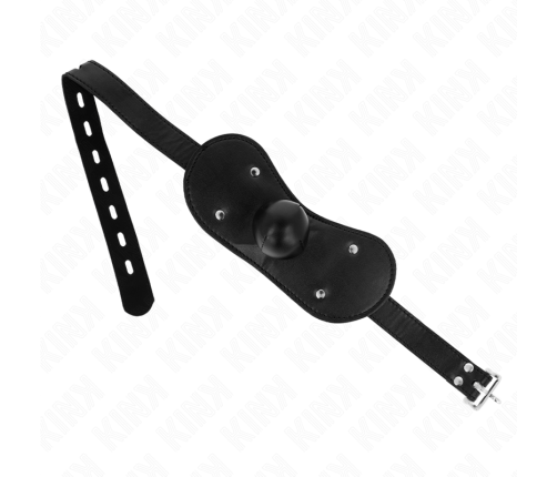 KINK - BALL GAG MOUTH MASK WITH LOCK ADJUSTABLE 42-60 CM