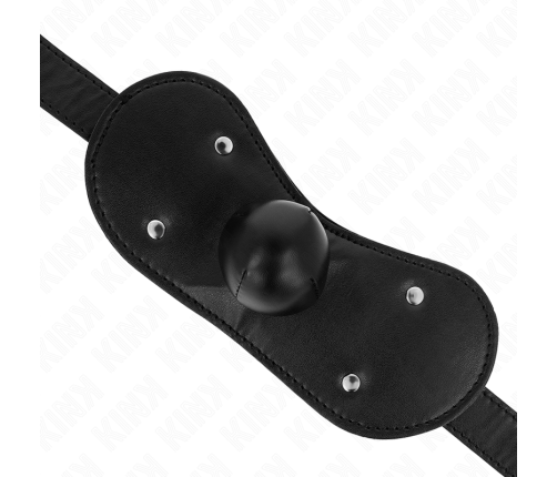 KINK - BALL GAG MOUTH MASK WITH LOCK ADJUSTABLE 42-60 CM