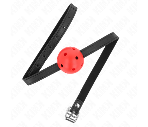 KINK - SIMPLICITY RED BREATHABLE 4.5 CM BALL GAG 62 x 1.5 CM