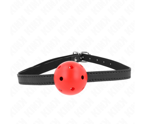KINK - SIMPLICITY RED BREATHABLE 4.5 CM BALL GAG 62 x 1.5 CM