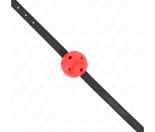 KINK - SIMPLICITY RED BREATHABLE 4.5 CM BALL GAG 62 x 1.5 CM