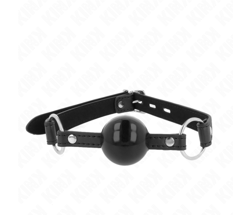 KINK - TPE BALL 4 CM GAG WITH BLACK LOCK 60 x 2 CM