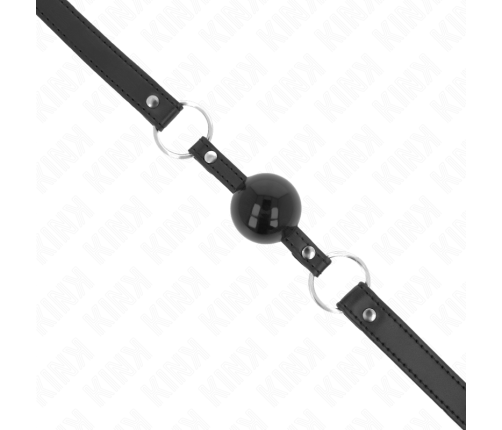 KINK - TPE BALL 4 CM GAG WITH BLACK LOCK 60 x 2 CM