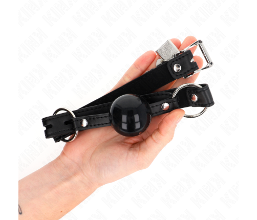 KINK - TPE BALL 4 CM GAG WITH BLACK LOCK 60 x 2 CM