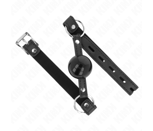 KINK - TPE BALL 4 CM GAG WITH BLACK LOCK 60 x 2 CM