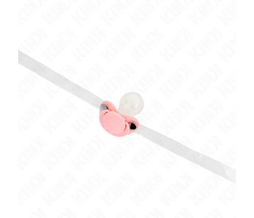 KINK - PINK PACIFIER SHAPED GAG 5.5 x 4 CM ADJUSTABLE 43-60 CM