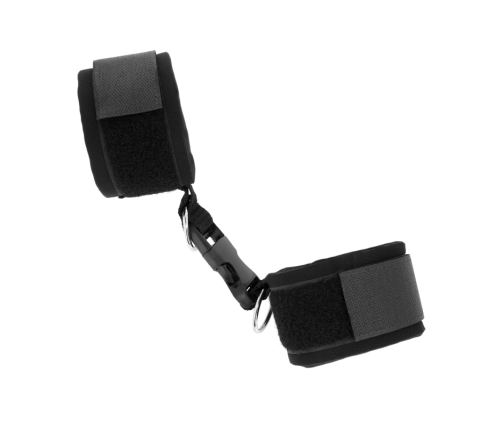 KINK - NEOPRENE HOOK&LOOP FASTENER WRIST RESTRAINTS BLACK ADJUSTABLE 22-34 CM