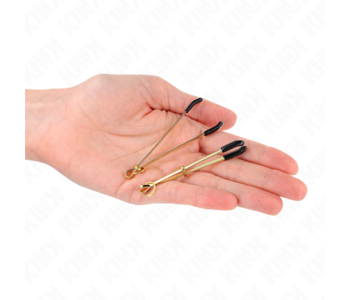 KINK - THIN NIPPLE CLAMPS GOLD 7 CM
