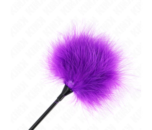 KINK - PLUMAS PARA COSQUILLAS MORADO USADO PARA EL KIT BONDAGE 27 CM