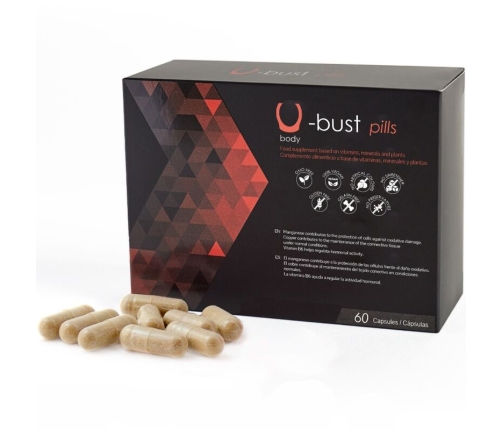 500 COSMETICS - U-BUST BREAST ENLARGEMENT CAPSULES - 60 CAPSULES