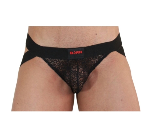 BURN - 005 JOCK LINGERIE BLACK S