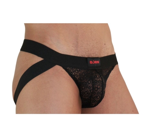 BURN - 005 JOCK LINGERIE BLACK M