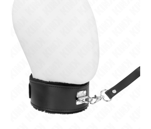 KINK - NECKLACE WITH BELT 116 CM WITH BLACK LEATHER STRAP ADJUSTABLE 40-48 CM X 6 CM