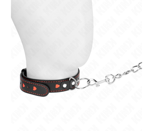 KINK - NECKLACE WITH STRAP 65 CM HEART DETAILS 52.5 X 2.5 CM