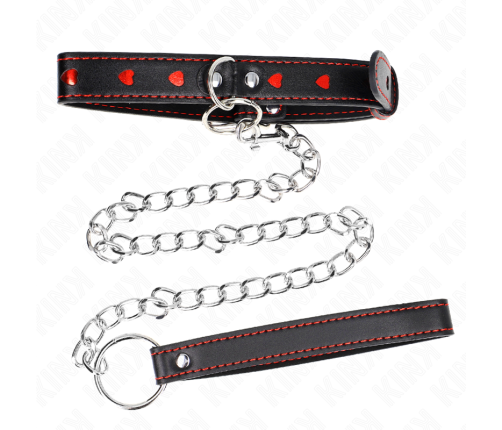 KINK - NECKLACE WITH STRAP 65 CM HEART DETAILS 52.5 X 2.5 CM