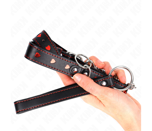 KINK - NECKLACE WITH STRAP 65 CM HEART DETAILS 52.5 X 2.5 CM