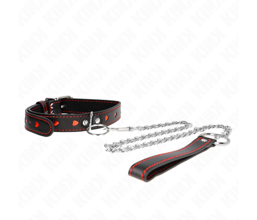 KINK - NECKLACE WITH STRAP 65 CM HEART DETAILS 52.5 X 2.5 CM