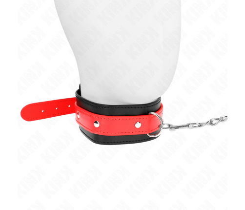 KINK - NECKLACE WITH RED STRAP 65 CM AJUSTABLE 36-43 CM X 5 CM