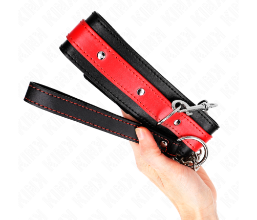 KINK - NECKLACE WITH RED STRAP 65 CM AJUSTABLE 36-43 CM X 5 CM
