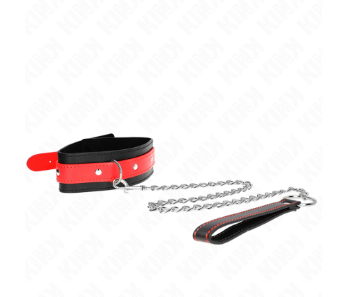 KINK - NECKLACE WITH RED STRAP 65 CM AJUSTABLE 36-43 CM X 5 CM