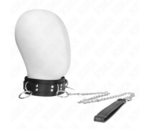 KINK - 3 RING SLAVERY NECKLACE WITH STRAP 80 CM 53 X 5 CM