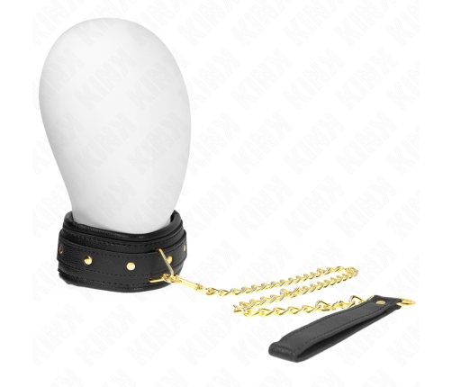 KINK - NECKLACE WITH SPONGE IMITATION LEATHER STRAP MODEL 1 ADJUSTABLE 37-54 CM X 3 CM