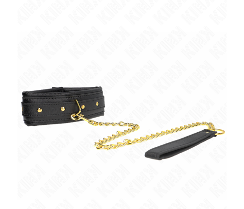 KINK - NECKLACE WITH SPONGE IMITATION LEATHER STRAP MODEL 1 ADJUSTABLE 37-54 CM X 3 CM