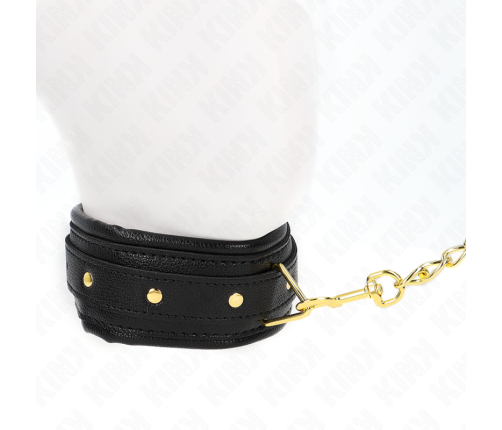 KINK - NECKLACE WITH SPONGE IMITATION LEATHER STRAP MODEL 1 ADJUSTABLE 37-54 CM X 3 CM